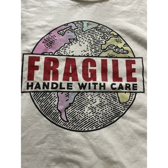 Aeropostale “Fragile - Handle with Care” Graphic T-Shirt (Size L) - Picture 2 of 8
